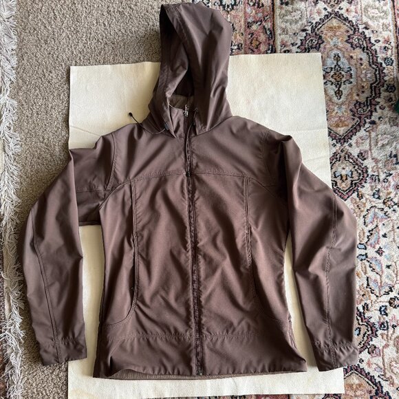 MARMOT Women's M Brown Full Zip Stand Collar Zip Pocket Hooded Jacket - Picture 3 of 17